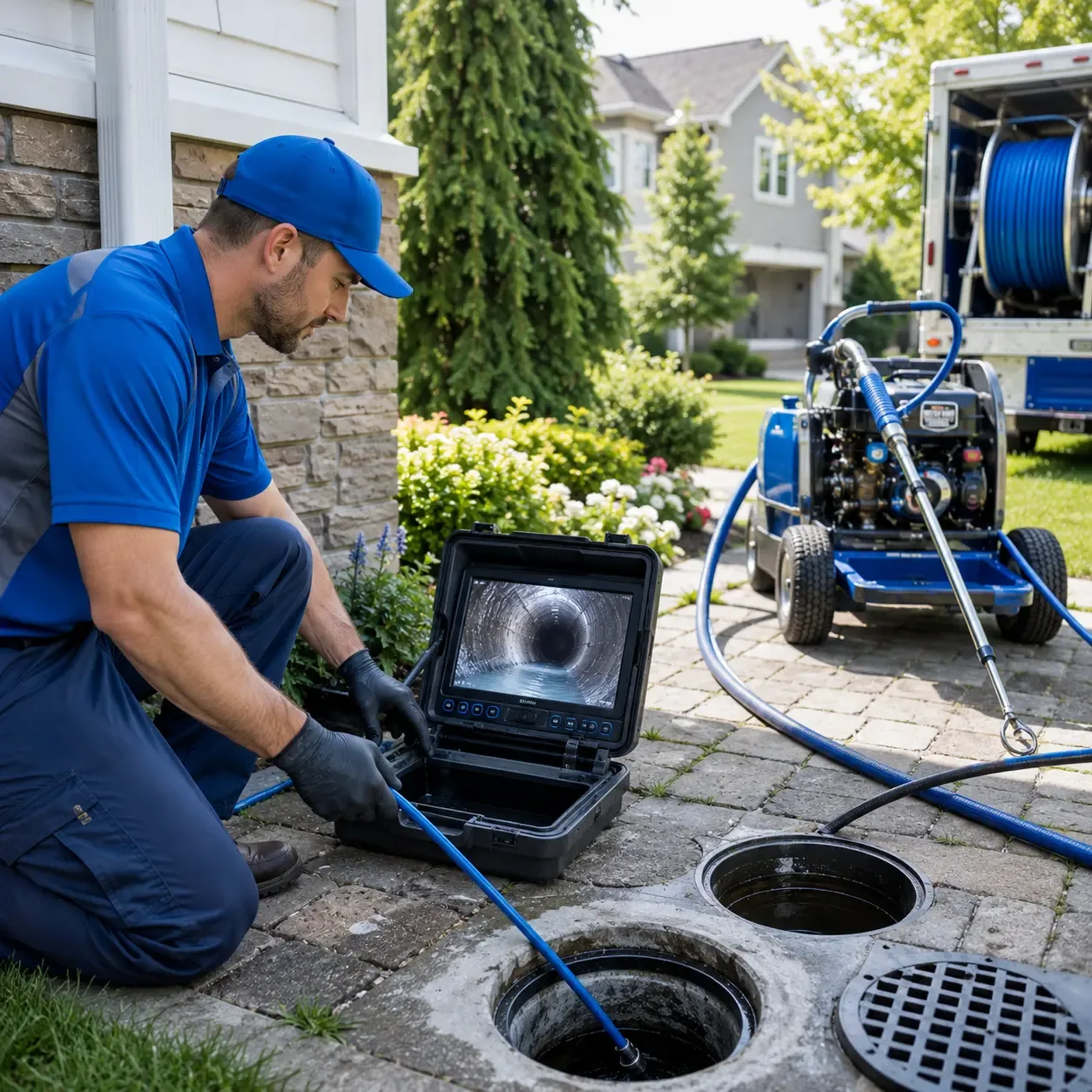 Outdoor drain cleaning professionals serving Hampton, NE